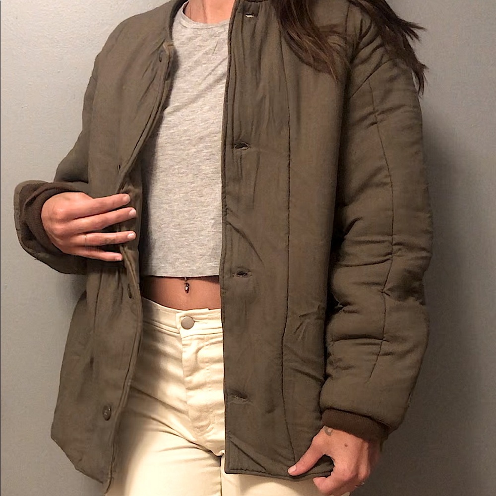 1970s Czech Quilted Military Liner